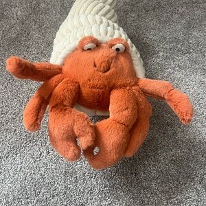 Jellycat Orange and Cream hermit Crab Plush Herman